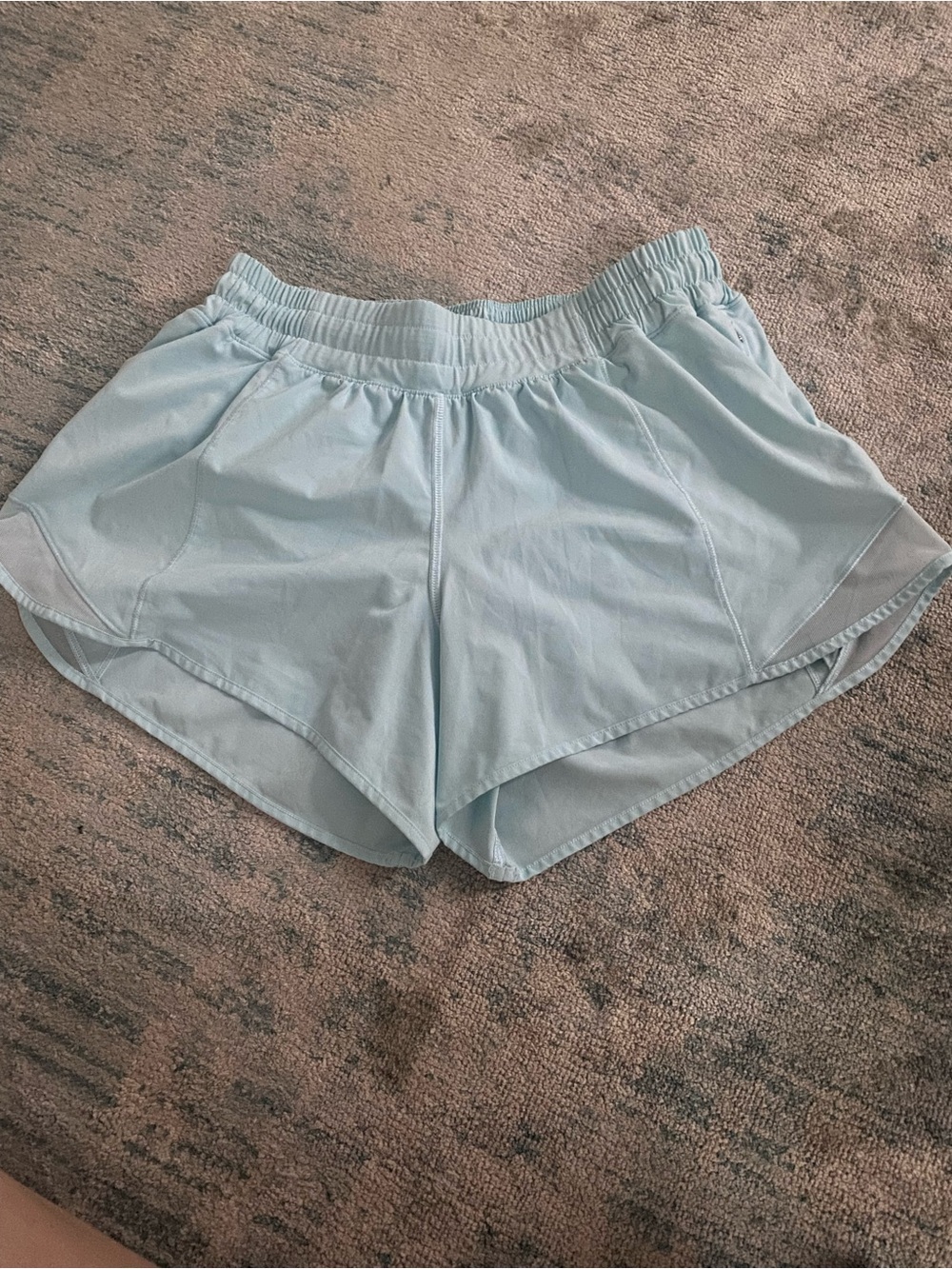 Light Blue Women's Athletic Running Shorts lululemon